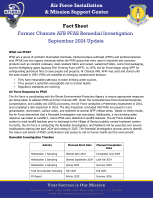 前 Chanute 空军基地 PFAS 补救调查情况说明书
